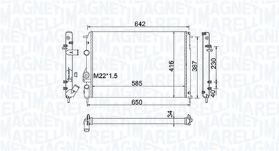 MAGNETI MARELLI Kühler, Motorkühlung