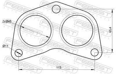 GARNITURA RACORD EVACUARE FEBEST 08492002 1