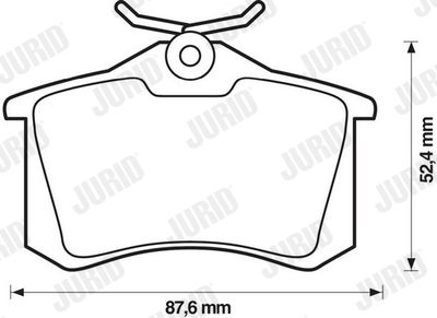 Brake Pad Set, disc brake 573032JC