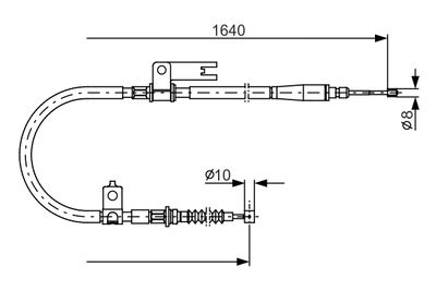 Cable Pull, parking brake 1 987 482 154