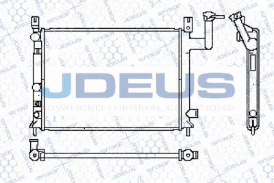 Радиатор, охлаждение двигателя JDEUS 019N04 для NISSAN SUNNY