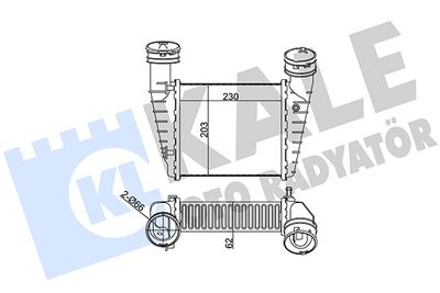 KALE OTO RADYATÖR 342700 Интеркулер для VW PASSAT B5.5 Variant (3B6)