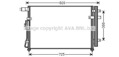 Конденсатор, кондиционер AVA QUALITY COOLING KAA5138D для KIA CARNIVAL
