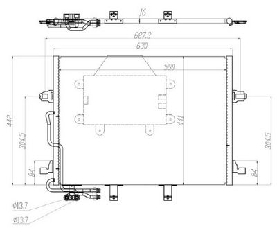 KONDENSATOR KLIMAANLAGE MTR 13054889