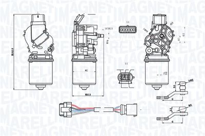 MAGNETI MARELLI Wischermotor