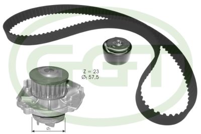 KPA20119 GGT Водяной насос + комплект зубчатого ремня