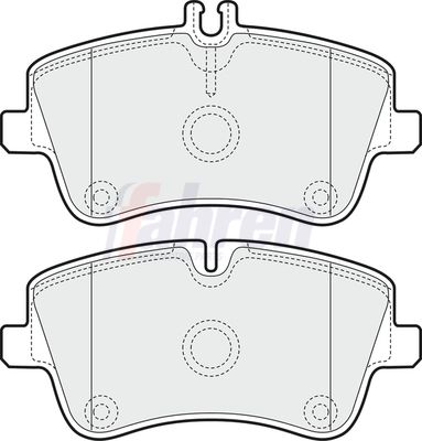 Fahren Brake Pad Set, disc brake FBP3049