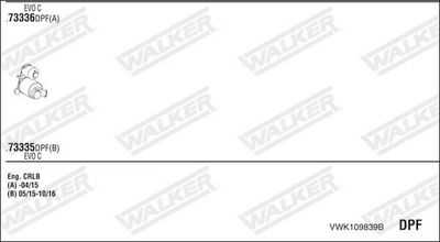 SISTEM DE ESAPAMENT WALKER VWK109839B