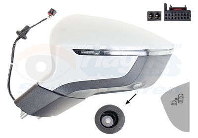 Наружное зеркало VAN WEZEL 4907827 для SEAT ATECA