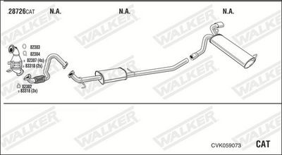 Изпускателна система WALKER CVK059073