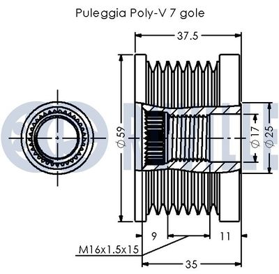SISTEM ROATA LIBERA GENERATOR RUVILLE 542507 1