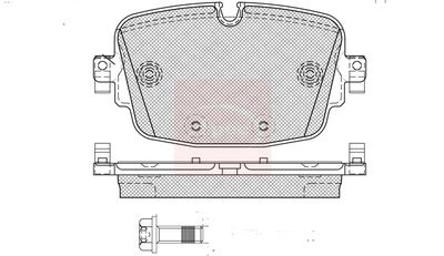 APEC Brake Pad Set, disc brake PAD2616