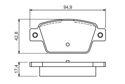 Brake Pad Set, disc brake 0 986 494 536