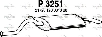 FENNO P3251 Глушитель выхлопных газов  для LADA PRIORA (Лада Приора)