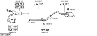 Układ wydechowy BOSAL SYS09806