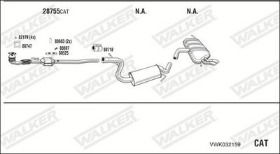 SISTEM DE ESAPAMENT WALKER VWK032159