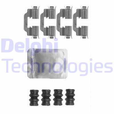 Комплектующие, колодки дискового тормоза DELPHI LX0603 для FIAT TIPO