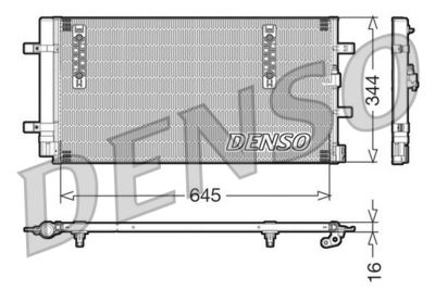 Конденсатор, кондиционер DENSO DCN32060 для AUDI Q5