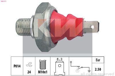 Olejový tlakový spínač KW 500 111