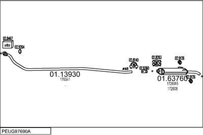 SISTEM DE ESAPAMENT MTS PEUG97690A002317
