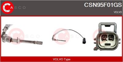 SENZOR TEMPERATURA GAZE EVACUARE CASCO CSN95F01GS