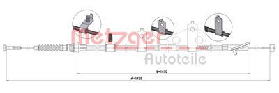 Тросик, cтояночный тормоз METZGER 1.MA004 для MAZDA CX-5