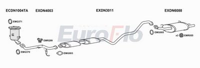 Układ wydechowy EUROFLO DNALM182004B