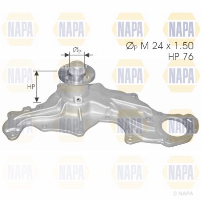 Water Pump, engine cooling NAPA NWP1180