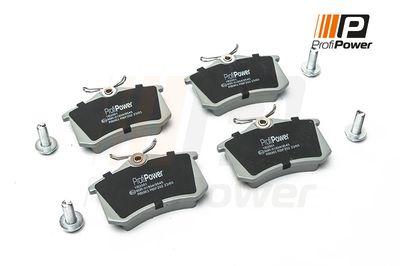 Комплект тормозных колодок, дисковый тормоз ProfiPower 1B2001 для PEUGEOT 1007