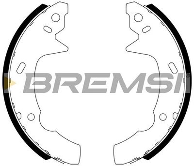 Комплект тормозных колодок BREMSI GF4566 для FORD USA TAURUS