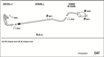 SISTEM DE ESAPAMENT WALKER FIK059291