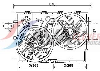 VENTILATOR RADIATOR AVA Clever Choice FT7588