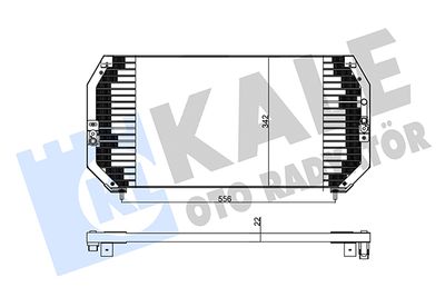 Конденсатор, кондиционер KALE OTO RADYATÖR 342460 для TOYOTA CARINA