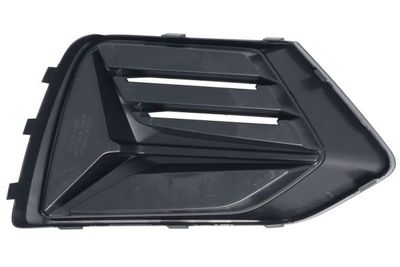 Voorbumper afdekking Voor Links (plastic, zwart/zwart glanzend) past: AUDI Q3 F3 07.18-