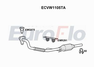 Katalizator EUROFLO 1J5253058X