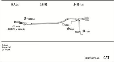 ABGASANLAGE WALKER KIK053302AA
