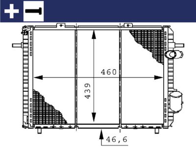 Radiateur - CR148000S - MAHLE