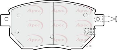 Brake Pad Set APEC PAD1364