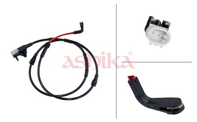 предупредителен контактен сензор, износване на накладките ASHIKA BPW-105