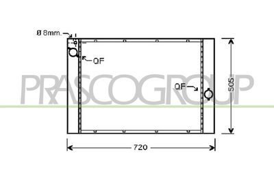 RADIATOR RACIRE MOTOR PRASCO BM046R004