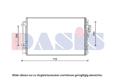 Конденсатор, кондиционер AKS DASIS 512066N для KIA SORENTO