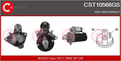 CASCO CST10566GS Стартер для RENAULT SCÉNIC I вэн (JA0/1_, FA0_)