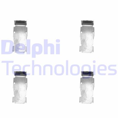 Комплектующие, колодки дискового тормоза DELPHI LX0133 для DAIHATSU CHARADE