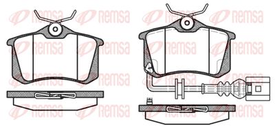 Комплект тормозных колодок, дисковый тормоз REMSA 0263.41 для SKODA FAVORIT