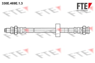 FTE 9240501 Тормозной шланг  для SMART CROSSBLADE (Смарт Кроссбладе)