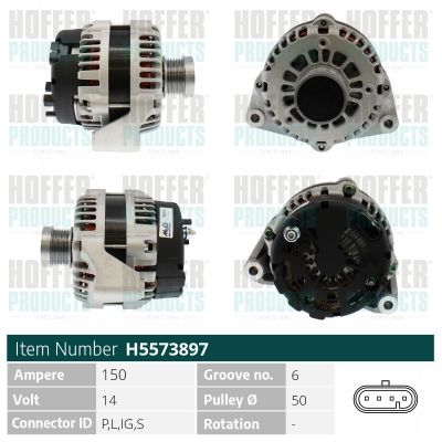 GENERATOR / ALTERNATOR HOFFER H5573897