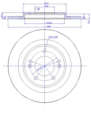 CAR 142.1735 Тормозные диски для HYUNDAI i40 I CW (VF) 2.0 GDI CAR 142.1735 Тормозные диски для HYUNDAI i40 I CW (VF) 2.0 GDI