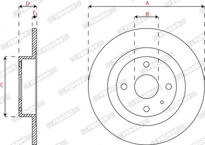 BREMSSCHEIBE FERODO DDF2162 1