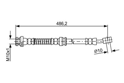 BREMSSCHLAUCH BOSCH 1987481866 4
