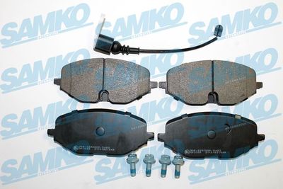 Комплект тормозных колодок, дисковый тормоз SAMKO 5SP2184A для VW CADDY